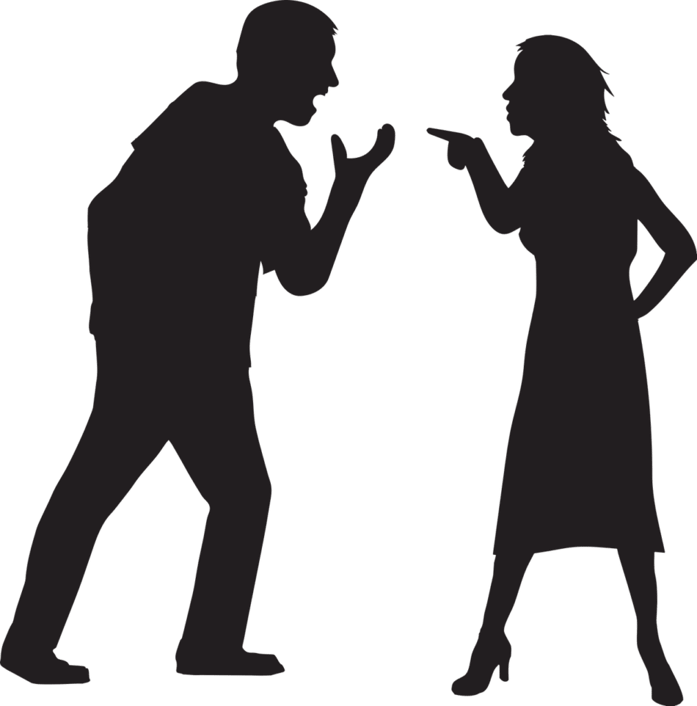 couple fighting