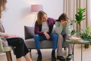 Couples therapy session with a professional